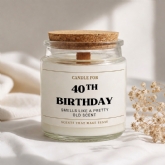 Thumbnail 1 - Funny 40th Birthday Candle - Old Scent