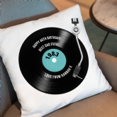 Thumbnail 1 - Personalised 40th Birthday Retro Record Cushion