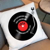 Thumbnail 1 - Personalised 50th Birthday Retro Record Cushion