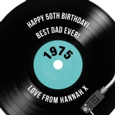 Thumbnail 10 - Personalised 50th Birthday Retro Record Cushion