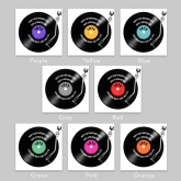 Thumbnail 2 - Personalised 50th Birthday Retro Record Cushion