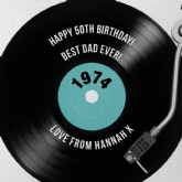 Thumbnail 10 - Personalised 50th Birthday Retro Record Cushion