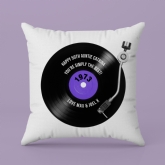 Thumbnail 9 - Personalised 50th Birthday Retro Record Cushion
