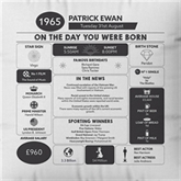 Thumbnail 3 - Personalised The Day You Were Born - 60th Birthday Cushion