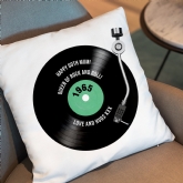 Thumbnail 1 - 60th Birthday Retro Record Personalised Cushion