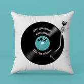 Thumbnail 8 - 60th Birthday Retro Record Personalised Cushion