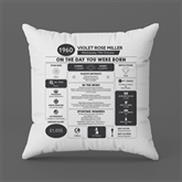 Thumbnail 8 - Personalised The Day You Were Born - 65th Birthday Cushion