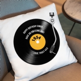 Thumbnail 1 - Personalised 70th Birthday Retro Record Cushion