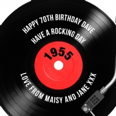 Thumbnail 10 - Personalised 70th Birthday Retro Record Cushion