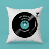 Thumbnail 6 - Personalised 70th Birthday Retro Record Cushion