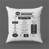Thumbnail 6 - Personalised The Day You Were Born - 80th Birthday Cushion