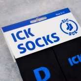 Thumbnail 2 - Black D-ICK Socks with Blue Trim