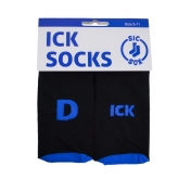 Thumbnail 6 - Black D-ICK Socks with Blue Trim