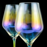 Thumbnail 2 - Set of 2 Rainbow Wine Glasses