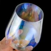Thumbnail 3 - Set of 2 Rainbow Wine Glasses