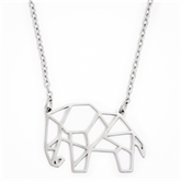 Thumbnail 4 - Geometric Elephant Necklace