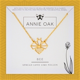 Thumbnail 1 - Geometric Bee Gold Necklace