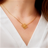 Thumbnail 2 - Geometric Bee Gold Necklace