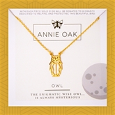 Thumbnail 1 - Geometric Owl Necklace