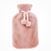 Thumbnail 1 - Pink Faux Fur Hot Water Bottle 2l