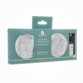 Thumbnail 1 - Grey Faux Fur Eye Mask & Pillow Spray Set