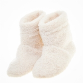 Thumbnail 1 - Cream Teddy Slipper Boots