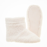 Thumbnail 2 - Cream Teddy Slipper Boots