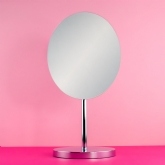 Thumbnail 1 - Chrome Oval Shaped Vanity Mirror