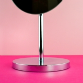 Thumbnail 2 - Chrome Oval Shaped Vanity Mirror