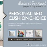 Thumbnail 2 - Personalised Cushion Choice Voucher Gift Pack