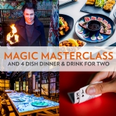 Thumbnail 1 - Magic Masterclass and 4 Dish Dinner & Drink for Two