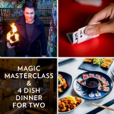 Thumbnail 1 - Magic Masterclass and 4 Dish Dinner & Drink for Two