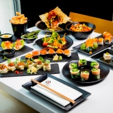 Thumbnail 1 - Unlimited Asian Tapas & Sushi with Bottomless Beer or Wine for Two