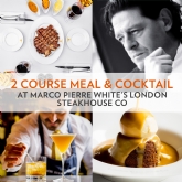 Thumbnail 1 - 2 Course Meal & Cocktail at Marco Pierre White's London Steakhouse Co