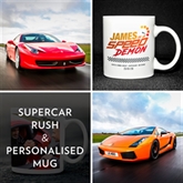 Thumbnail 1 - Supercar Rush & Personalised Mug