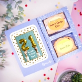 Thumbnail 1 - Personalised Happy 21st Birthday Cake in a Card