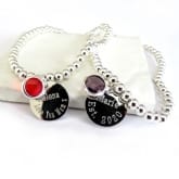 Thumbnail 3 - Personalised Birthstone Charm Bracelet