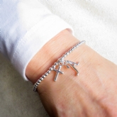 Thumbnail 3 - Personalised Initial and Charm Beaded Bracelet