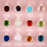 Thumbnail 2 - Personalised Initial Birthstone Necklaces