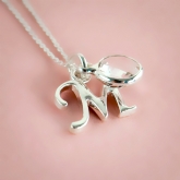 Thumbnail 4 - Personalised Initial Birthstone Necklaces