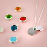 Thumbnail 4 - Personalised Script Necklaces with Birthstone