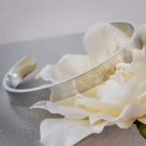 Thumbnail 3 - Personalised Unisex Solid Stainless Steel Silver Bangle