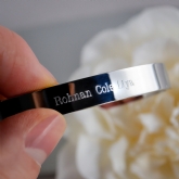 Thumbnail 6 - Personalised Unisex Solid Stainless Steel Silver Bangle