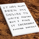 Thumbnail 1 - David Shrigley Poetry A5 Notebook