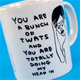 Thumbnail 2 - David Shrigley "Bunch of Twats" Mug