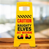 Thumbnail 1 - Desk Warning Sign - Naughty Elves at Work