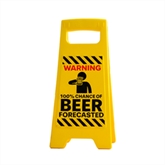 Thumbnail 2 - "Dad 100% Beer Forecast" Desk Warning Sign