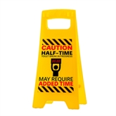 Thumbnail 4 - "Halftime Toilet Break" Desk Warning Sign