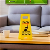 Thumbnail 1 - "No Talking During Match" Desk Warning Sign