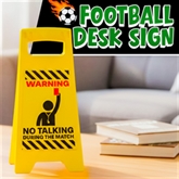 Thumbnail 3 - "No Talking During Match" Desk Warning Sign